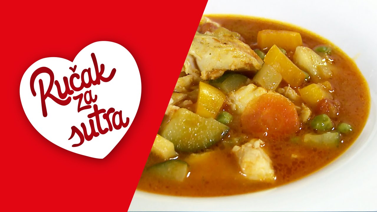 Gulaš od oslića i povrća