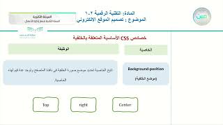 تصميم الموقع الإلكتروني 2 - التقنية الرقمية (2-1) - مسار إدارة الأعمال - السنة الثانية