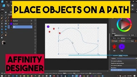 Place Objects on a path in Affinity Designer