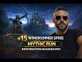 Windrunner Spire +15 Mythic Run | Restoration Shaman POV -12.0 Midngiht