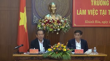 Phó Thủ tướng Trương Hòa Bình làm việc với tỉnh Khánh Hòa