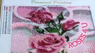 Diamond Painting, "ROSES 4 U"