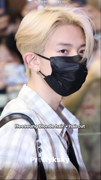 Blonde heeseung is back after 2 years #enhypen #heeseung #engene #prettyksky