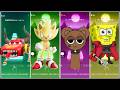 🎮 Mcqueen  🆚 Sonic🆚 Masha  🆚SpongeBob | Tiles Hop EDM Rush Battle! |