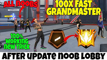 How To Get Bot Lobby In Rank Match | Noob Lobby Glitch In Freefire | Br Rank Match Noob Lobby
