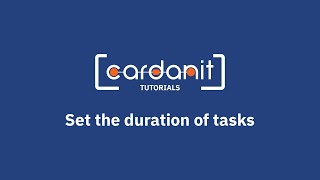 How to set task duration in BPMN simulation using BPSim in Cardanit