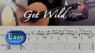 [TAB] Get Wild (TM NETWORK) - Easy Ver. / ソロギター