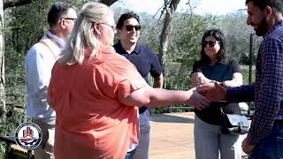 Office of the County Engineer celebrate the ribbon cutting of the Challenger 7 Park,