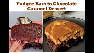 Turn Fudgee Bars into Chocolate Caramel Dessert