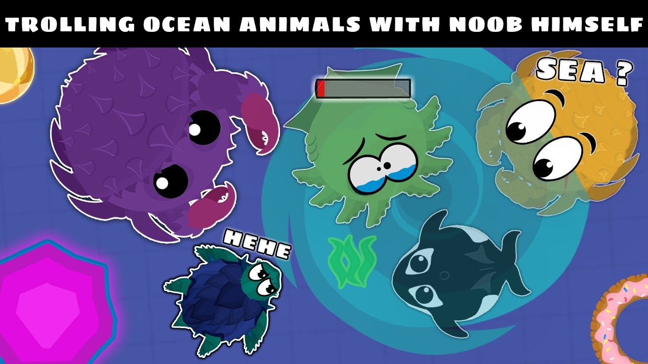 TROLLING OCEAN ANIMALS WITH NOOB HIMSELF IN MOPE.IO