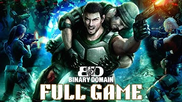 BINARY DOMAIN | Gameplay Walkthrough FULL GAME [PC 4K]