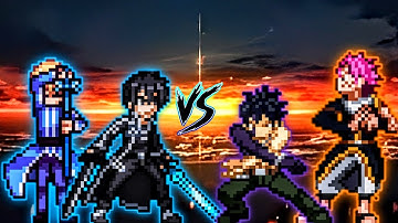 Kirito V2 OP (3 forms) & Eugeo VS Natsu OP (all form) & Gray OP in Jump Force #Mugen