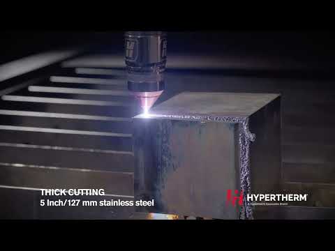 XPR460 cut 127mm (5 inches) Stainless Steel - video from Hypertherm