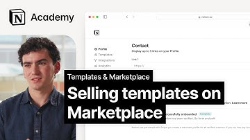 Selling Notion templates on Marketplace