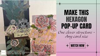 How to Make a Hexagon Pop-Up Fun Fold Card | Any Size Tutorial