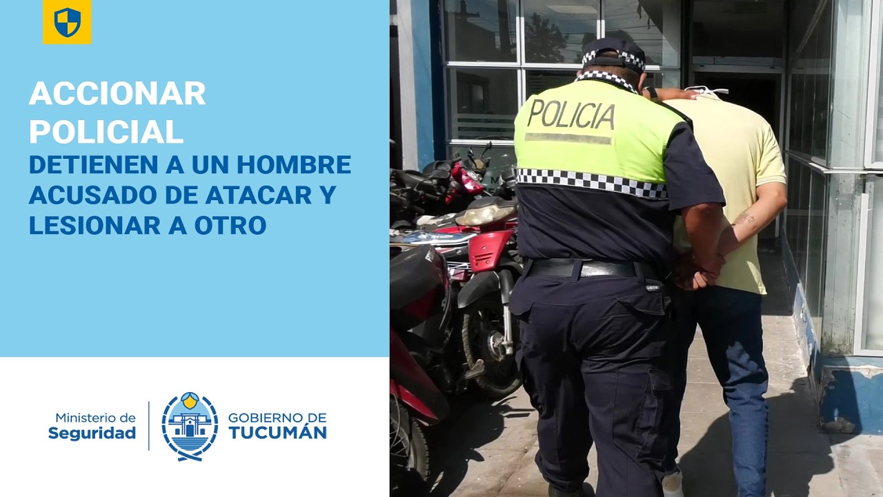 Detienen a un hombre acusado de atacar y lesionar a otro - YouTube