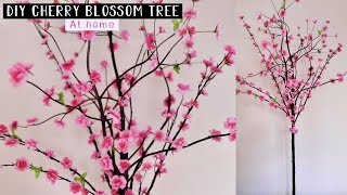 HOW TO MAKE YOUR OWN CHERRY BLOSSOM TREE OR PLANT AT HOME: DIY SPRING TUTORIAL 2022: Cheap & easy