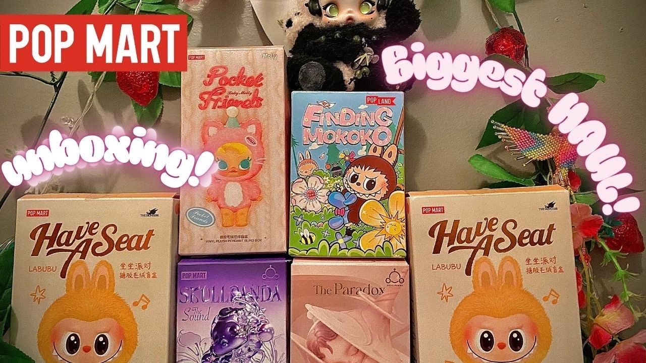 MY BIGGEST POP MART HAUL YET!! UNBOXING SKULLPANDA, LABUBU, AND MORE! LAZY PANDA REVIEW