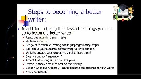 1.1: Introduction; principles of effective writing || Scientific Writing