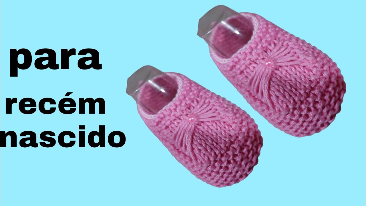 Sapatinho de tricô para bebê passo a passo