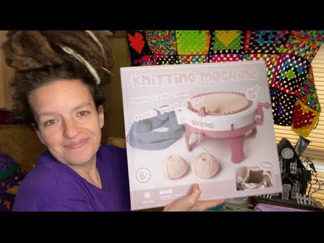 Sentro Knitting Machine Review 🎁 Unboxing 👒 How to Knit a Hat 