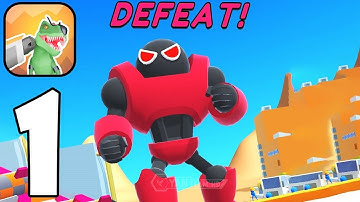 Mechangelion Robot Fighting - Gameplay Walkthrough Part 1 Fight against Robots (Android,iOS)