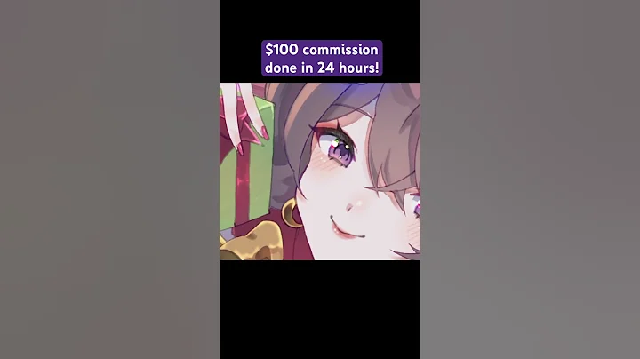 What A $100 COMMISSION Looks Like! #artist #anime #shorts