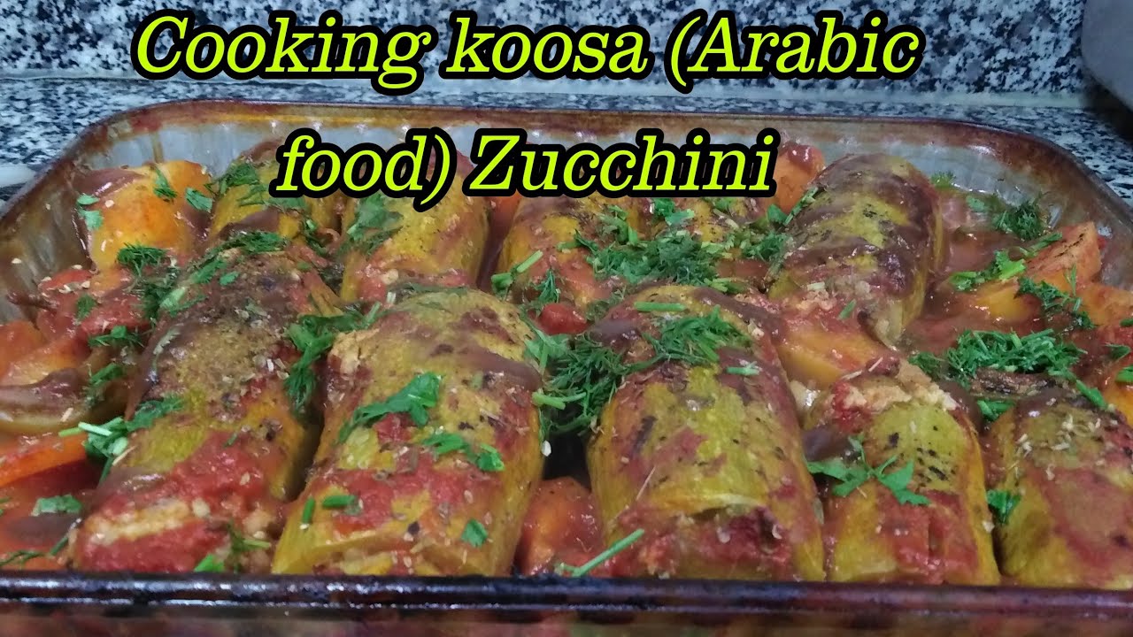 Cooking koosa (Arabic food) Zucchini YouTube