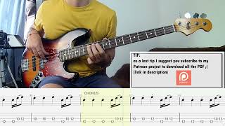 The Black Keys - Lonely Boy BASS COVER + PLAY ALONG TAB + SCORE PDF