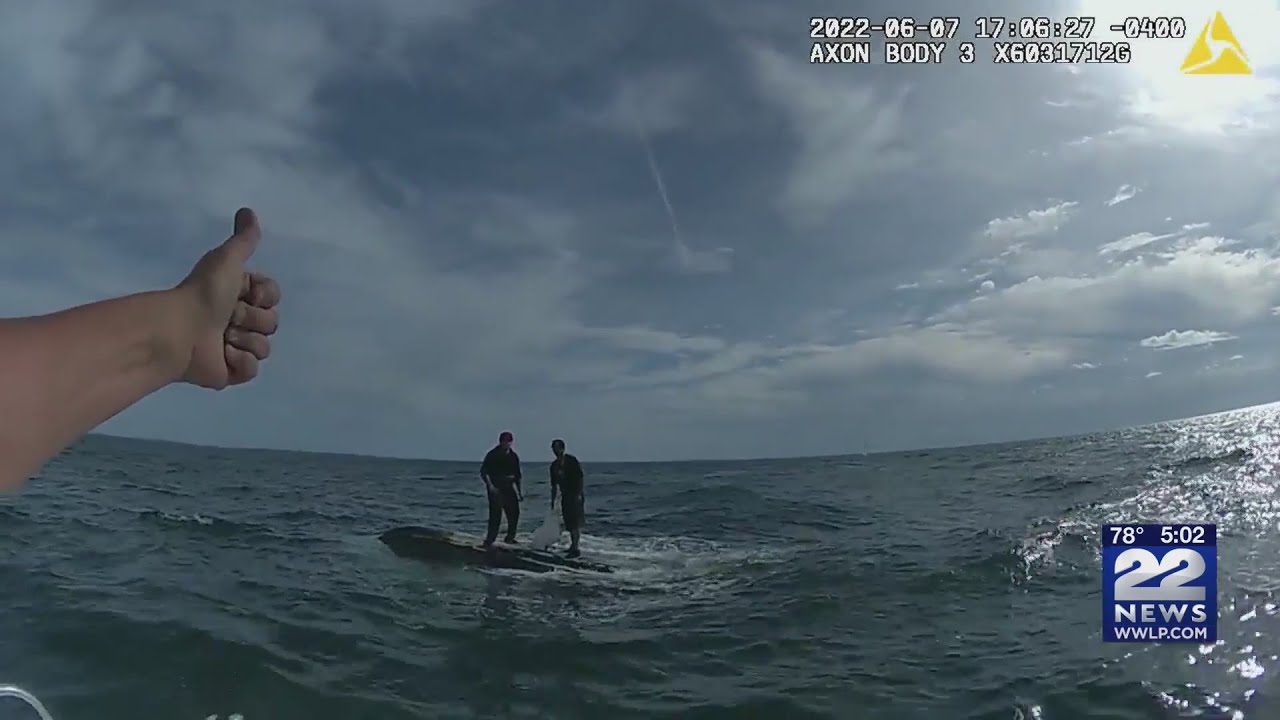 WATCH: Springfield men rescued from Long Island Sound after boat ...