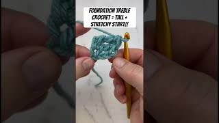 Skip the chains & start strong! Learn how to Foundation Treble Crochet Stitch! #crochet #crocheting