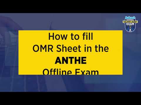 How to Fill OMR Sheet for ANTHE 2026 | Step-by-Step Guide