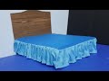 Como hacer rodapie o faldón de cama plisado