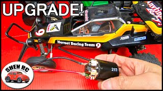 Tamiya hornet motor upgrade SPEED TEST