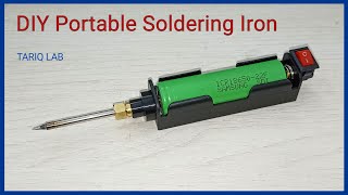 How to make rechargeable soldering iron | portable soldering iron by TARIQ LAB 2,207 views 8 days ago 5 minutes, 16 seconds
