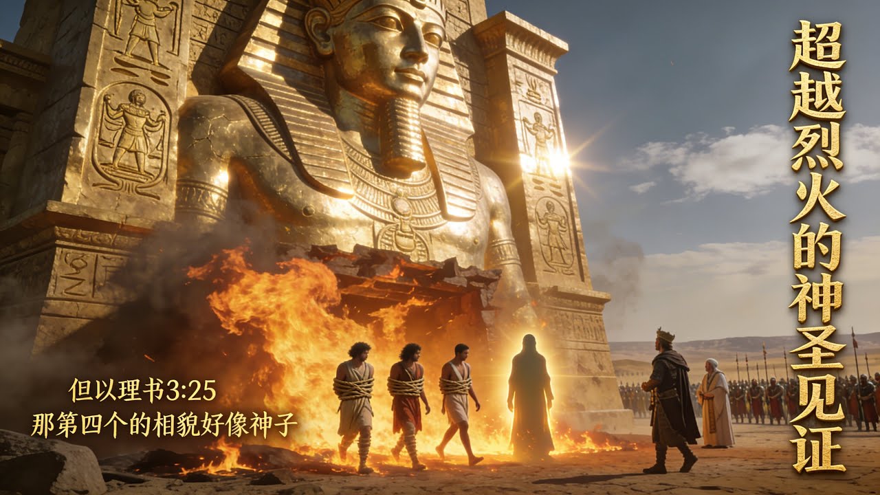 火窯中的第四人到底是誰？但以理書隱藏的末世預言｜巴比倫金像背後的宇宙博弈 #但以理書 #火窯神蹟 #聖經解析 #末世預言 #基督顯現 #巴比倫帝國 #信仰見證 #聖經深度研究 #舊約神學 #啟示錄預表