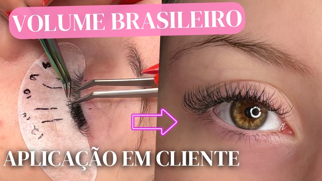 👁️VOLUME BRASILEIRO na PRÁTICA em CLIENTE - Passo a Passo completo!