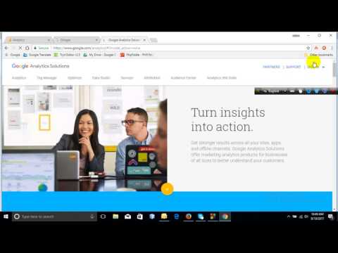 How to create your Google analytics account 2017