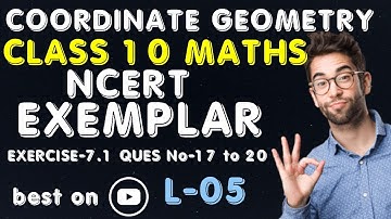 coordinate geometry class 10 ncert exemplar | coordinate geometry  ncert exemplar exercise 7.1 ++
