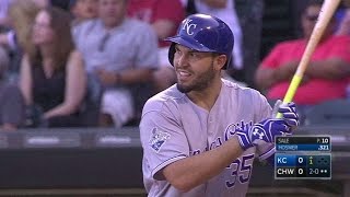 KC@CWS: Hosmer belts a solo shot for an early lead