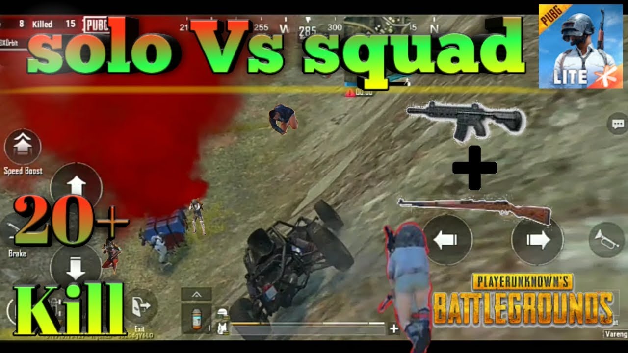 20+ kill solo Vs squad rush gameplay / pubg mobile lite - YouTube
