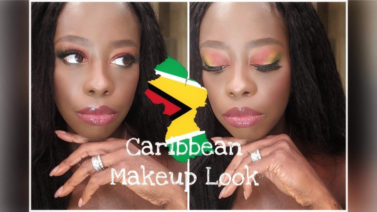 Caribbean Flag Inspo Makeup Tutorial