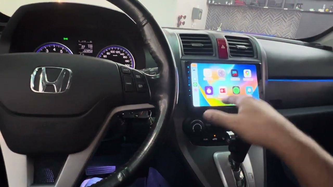 Honda CRV 2008 - Iluminação Personalizada + Central 9" Pioneer CarPlay e Android Auto sem fio