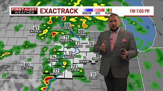 Heavy rain and storms arrives Friday. Localized rainfall amounts of 1-2" + possible.