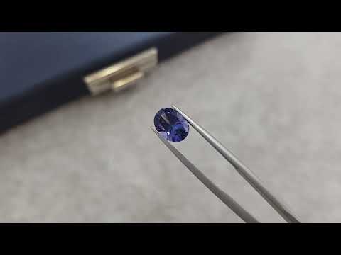 Blue tanzanite untreated oval cut 1.93 ct, Tanzania Video  № 2