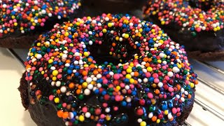 Gluten Free Chocolate Sprinkle Donuts (Dairy Free Option)