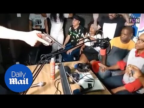 Brazilian radio host and guests are robbed LIVE on air by gunmen