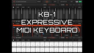 KB-1 Expressive MIDI Keyboard by Kai Aras - Demo & Tutorial for the iPad screenshot 1