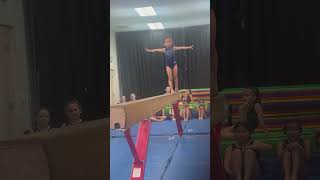 Vdara’s level 1 beam routine March 2025 #artisticgymnastics #gymnast #vdara