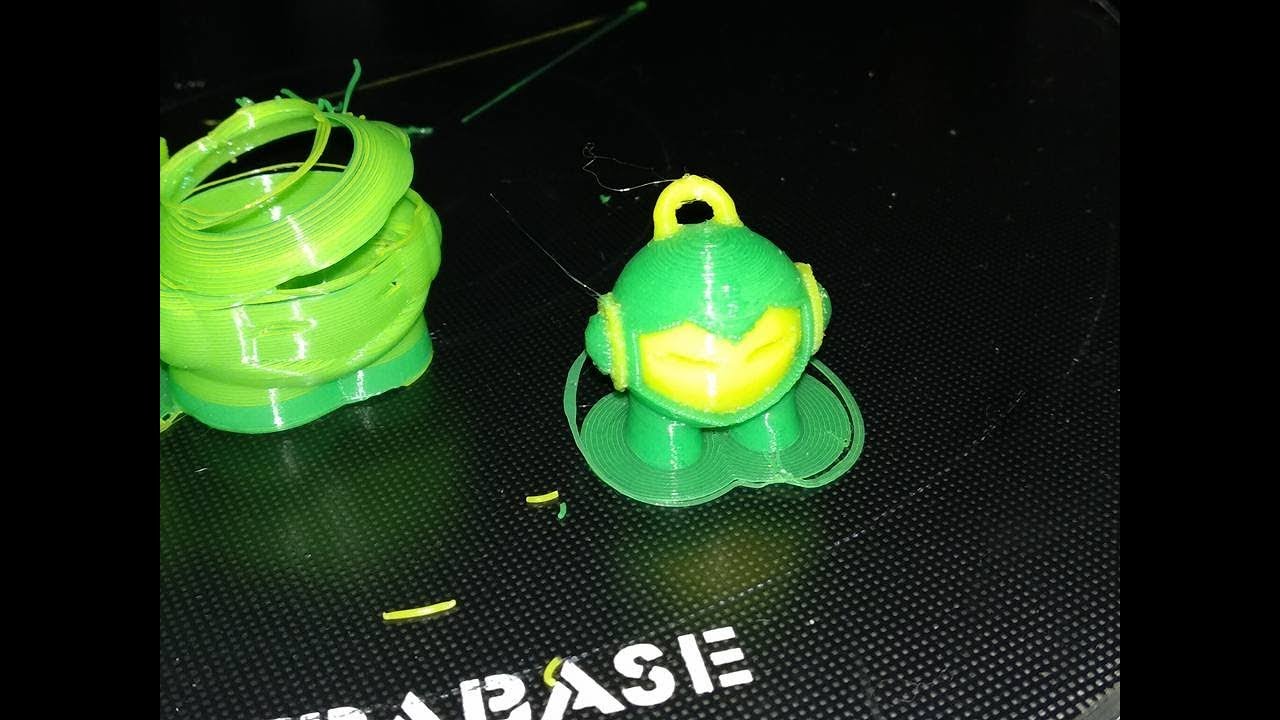 Двухцветная печать - YouTube